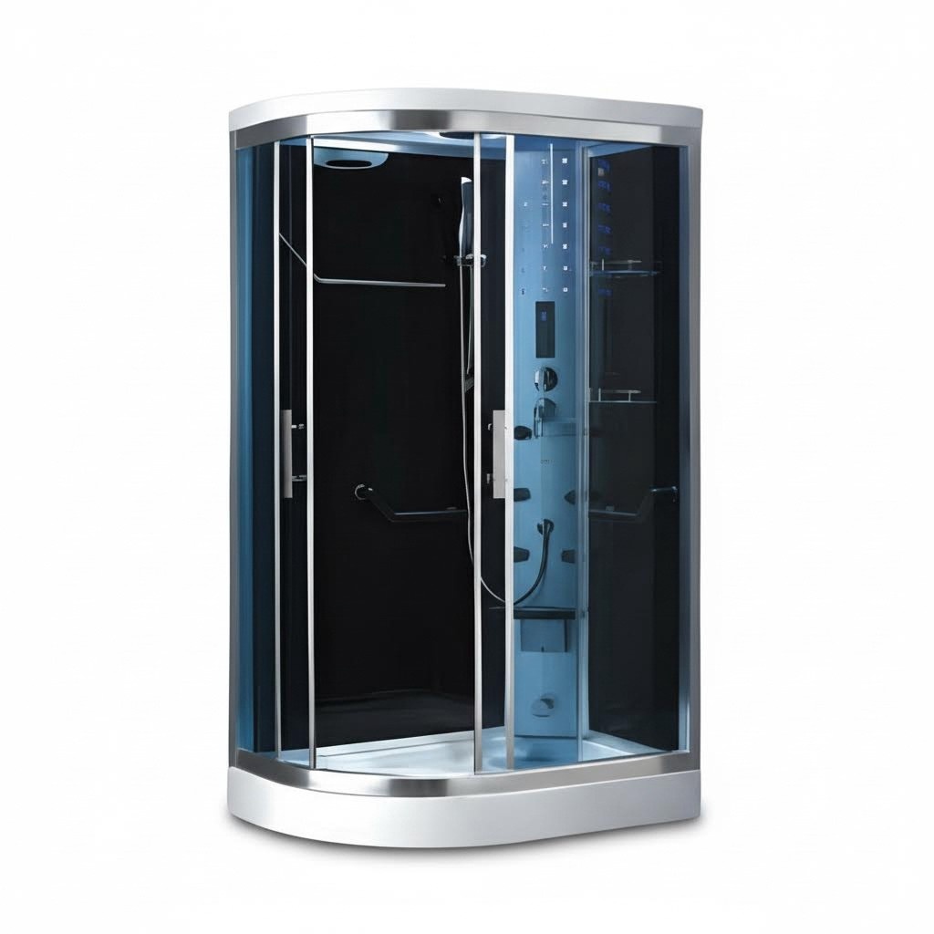 Multifunktionsdusche Komfort-Dusche Duschraum Luxusdusche Duschkabine 120x90 cm