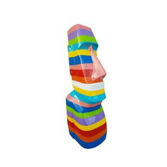 Skulptur Moai Osterinsel Figuren Statue Designer Statuen Abstrakre Figur 75cm 2