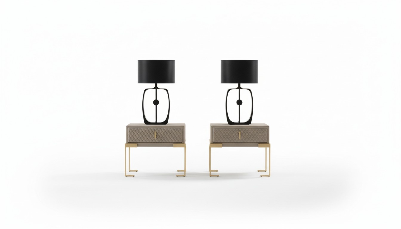 Nachtschrank Kommode Konsole Beistell mit Schublade Konsolen Designer Nachttisch