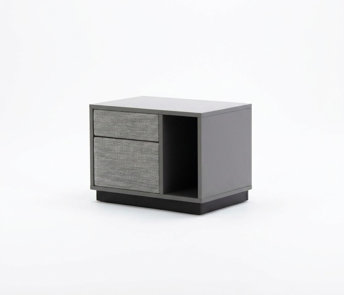 Nachttisch Grau Elegantes Schlafzimmer Luxus Nachttische Möbel Modern