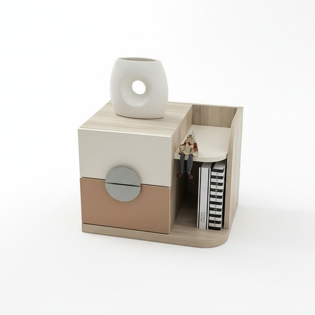 Nachttisch Modern Schublade Ablage Stilvolles Design Kinderzimmer Gestaltung