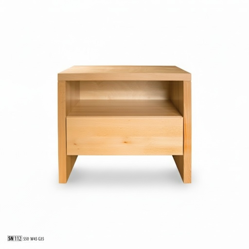 Nachttisch Nachttisch Nachttisch Kommode 1 Schublade echtes handgefertigtes Holz