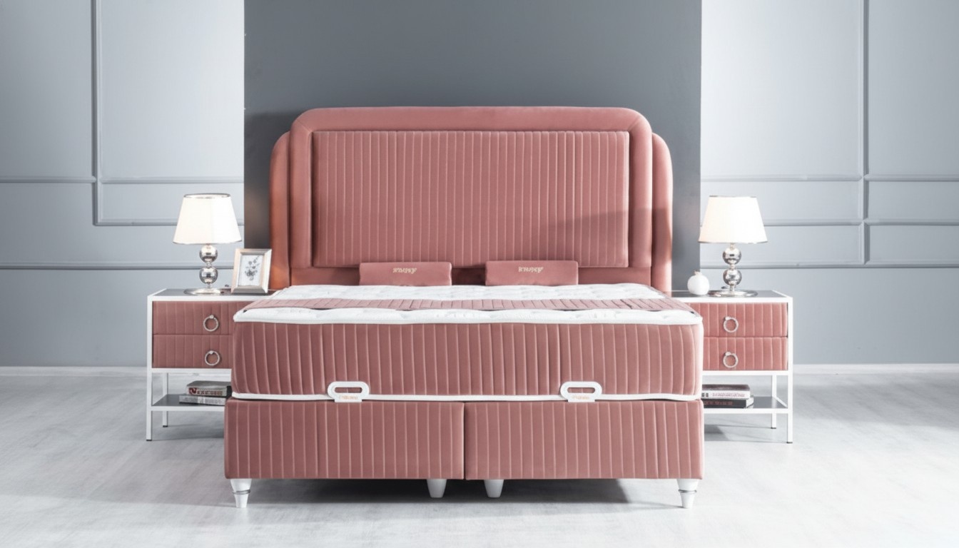 Nachttisch Rosa Konsolen Modern Nachtkonsolen Design Nachttische 1x