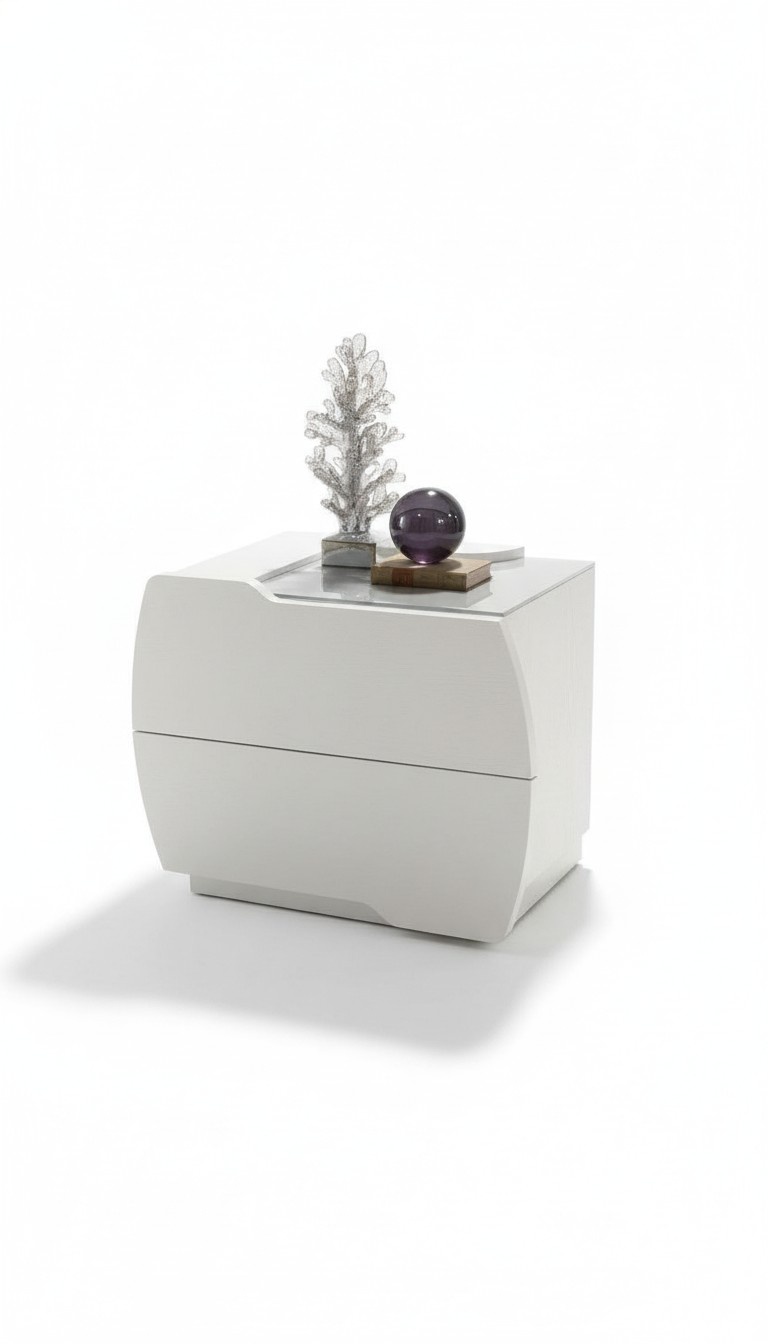 Nachttische Konsolen Beistell Tisch Nachtkonsolen Holz Weiß Modern Nachttisch