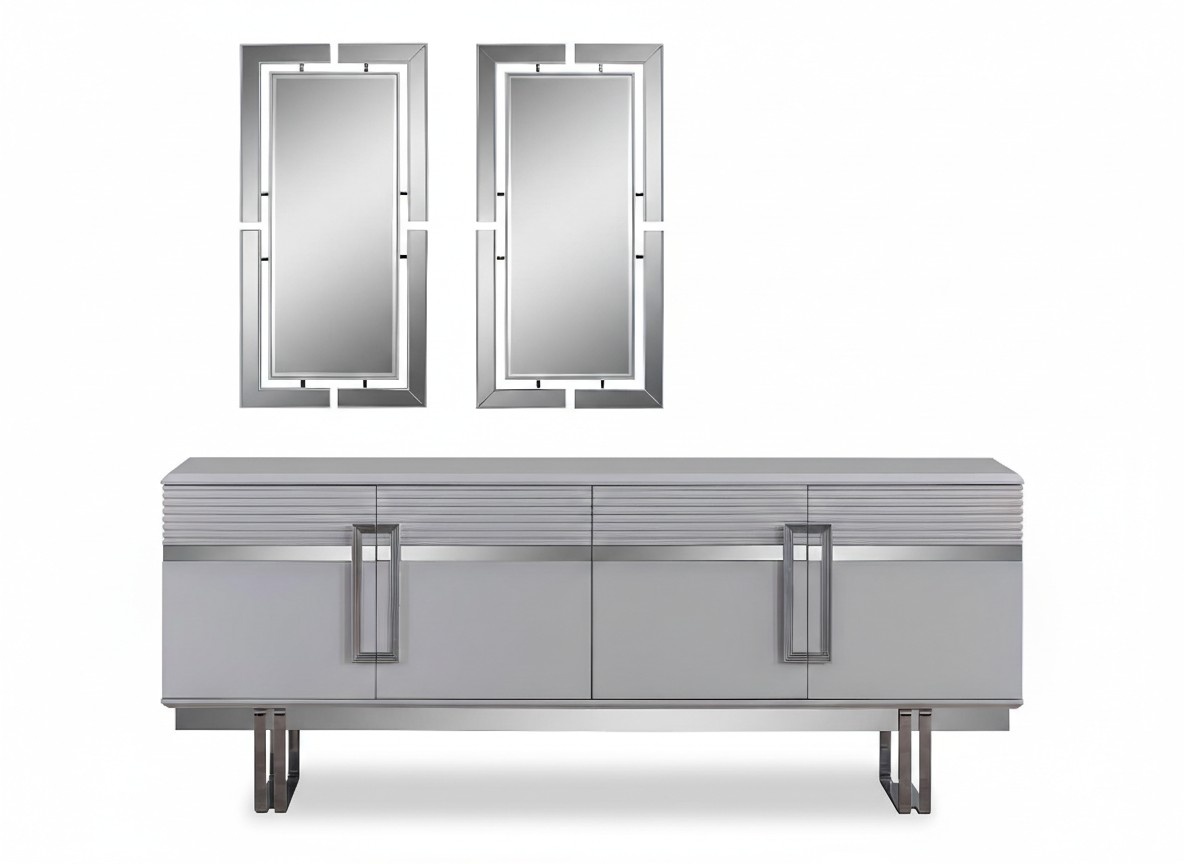 Neuheit Esszimmer Set Besteht aus 3tlg. Modern Anrichte und 2x Spiegel