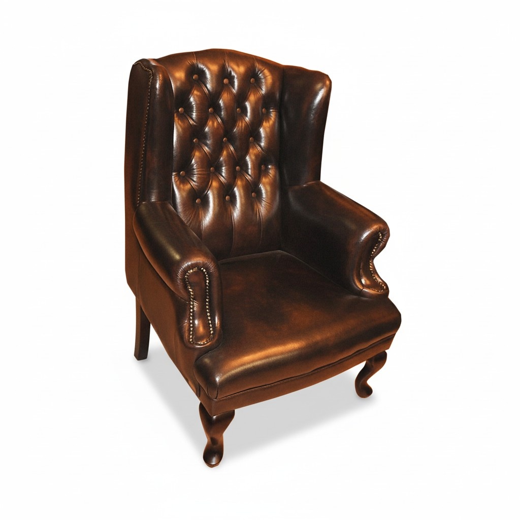 OHRENSESSEL CHESTERFIELD LEDERSESSEL SESSEL TEXTIL LEDER COUCH SOFA BIGKING