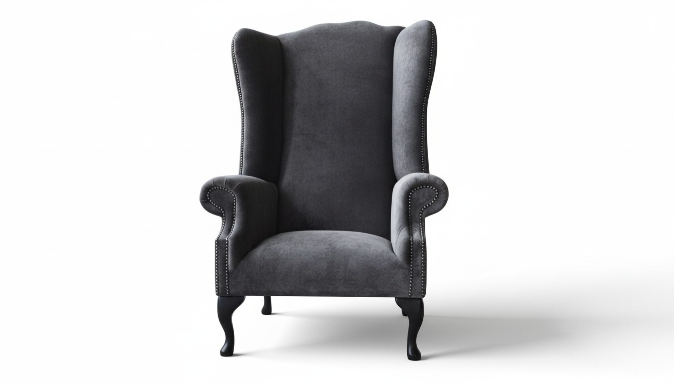 Ohrensessel Sessel Design Polster Sofa Couch Chesterfield Textil Möbel