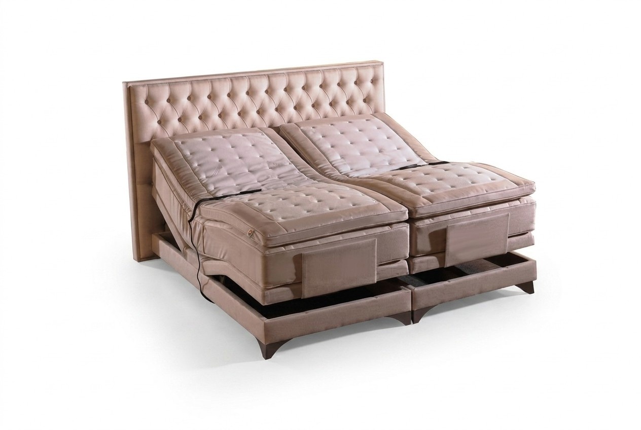 Orthopädisches Bett Doppel Betten Verstellbare Funktion inkls Matratze Boxspring