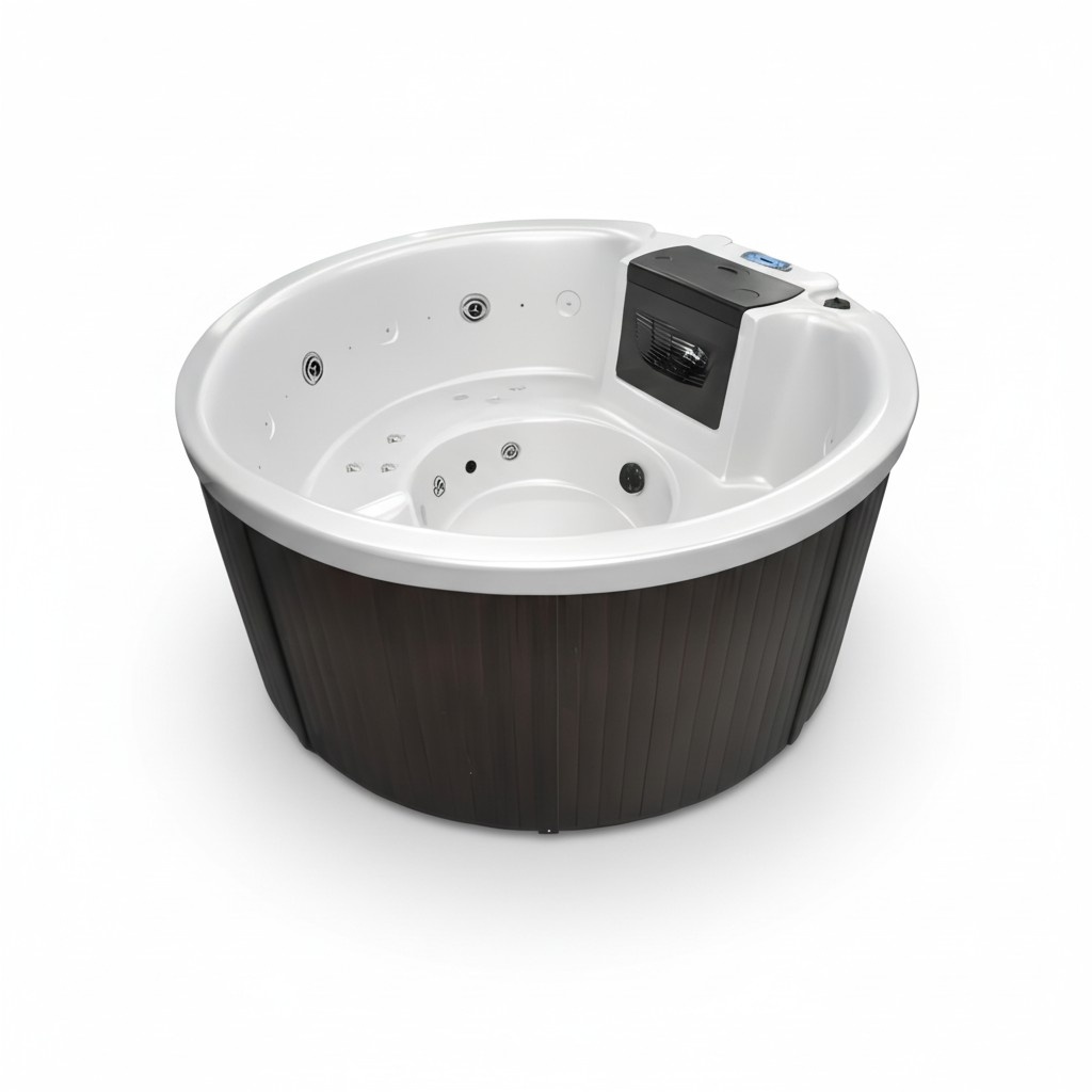 Outdoor-Spa Whirlpool Whirlwanne Außenwhirlpool Hydromassagewanne 180x180 cm