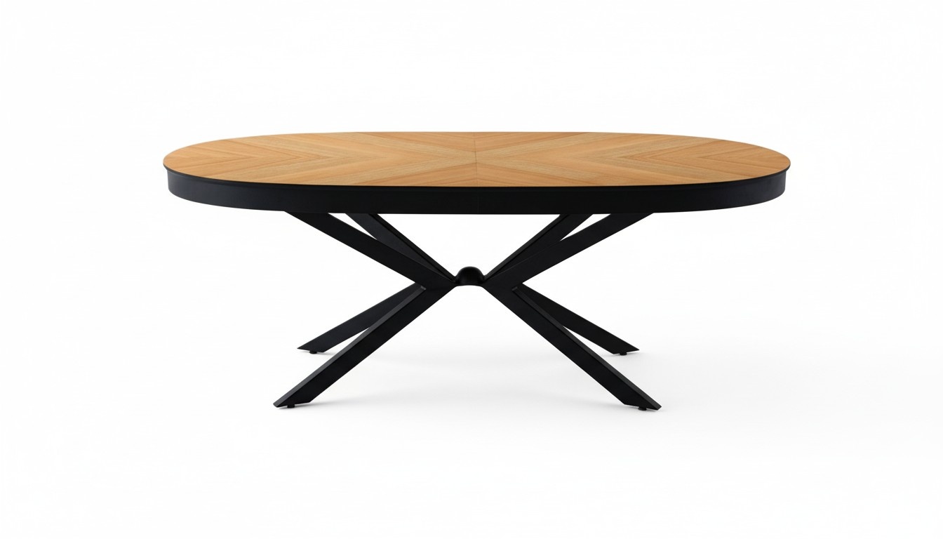 Ovaltisch Esstisch Metallesstisch Holztisch Küchentisch Familientisch Tisch