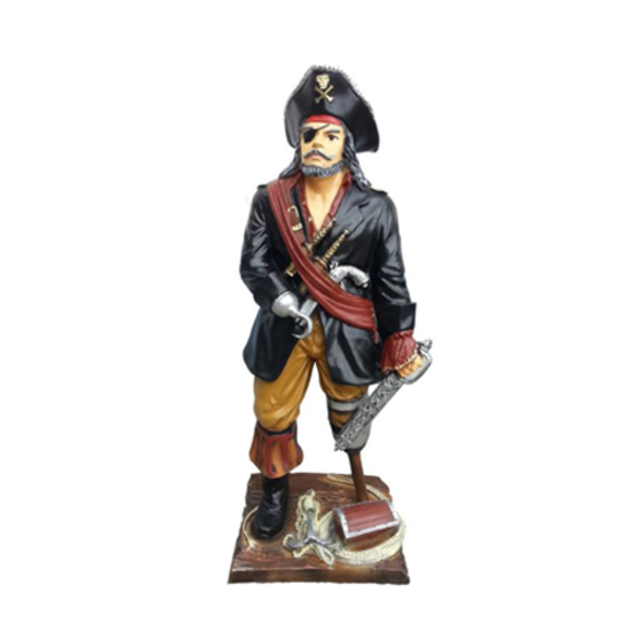 Pirat Figur Statue Design Skulptur Dekoration Karibik Piraten Garten Deko