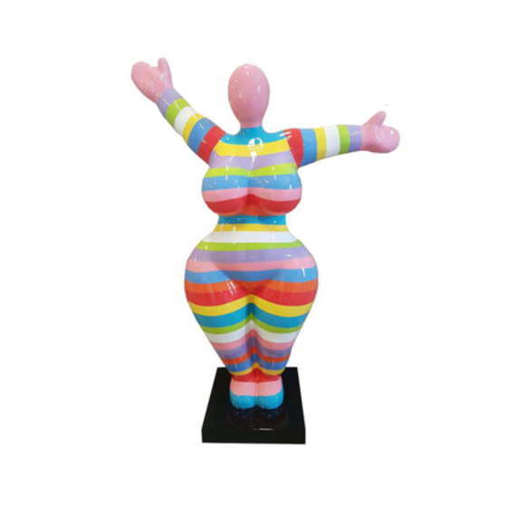 Moderne Wohnzimmer Dekoration Statue Figuren Skulpturen Abstrakt 85cm