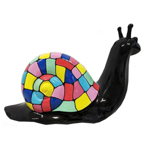 Abstrakte Schnecke Figur Skulptur Deko Garten Design Statuen Dekoration
