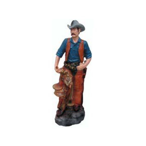 Statue Skulptur Holzfäller Cowboy Figur Statuen Skulpturen Hand bemalte