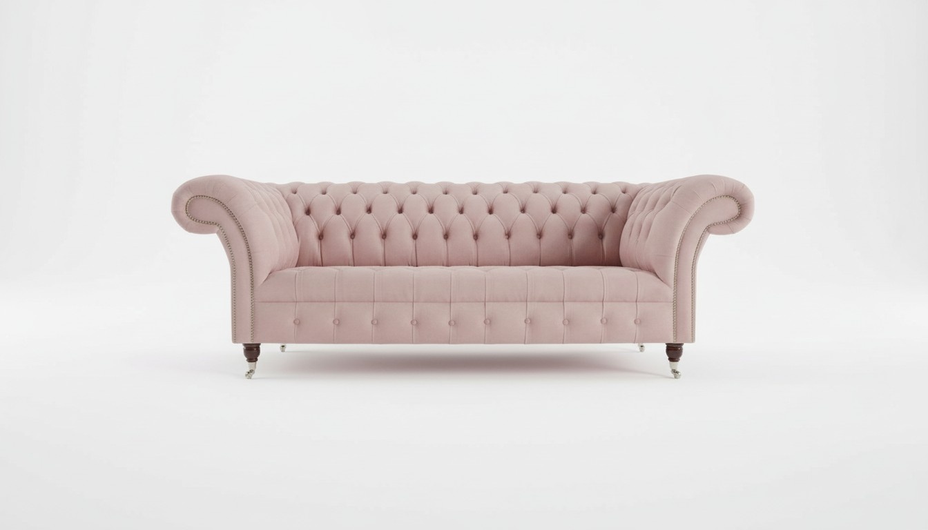 Pinke Designer Sofa Couch Polster XXL 3 Sitzer Big Sofas Couchen Textil