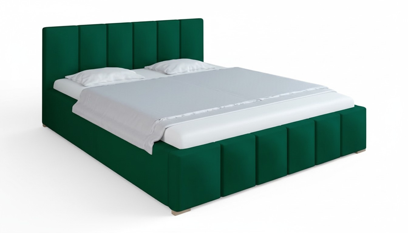 Polsterbett Betten Bett Polster Stoff Textil Designer Hotel Doppel Luxus Design