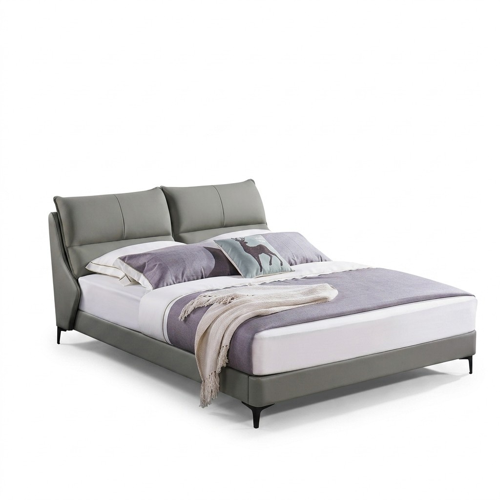 Polsterbett Betten Bett Polster Designer Hotel Doppel Luxus Möbel 180x200cm Neu