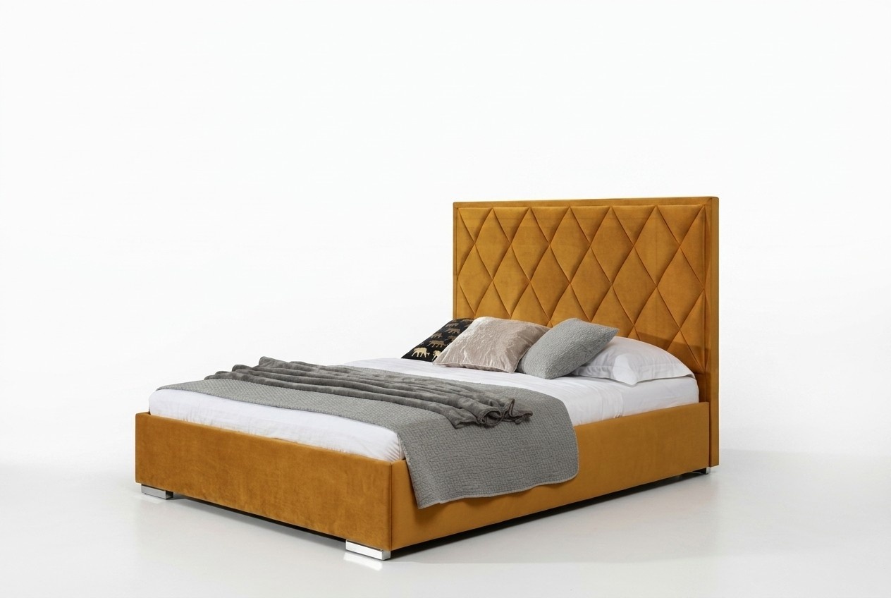 Polsterbett Betten Bett Polster Designer Hotel Doppel Luxus Design 160x200cm Neu