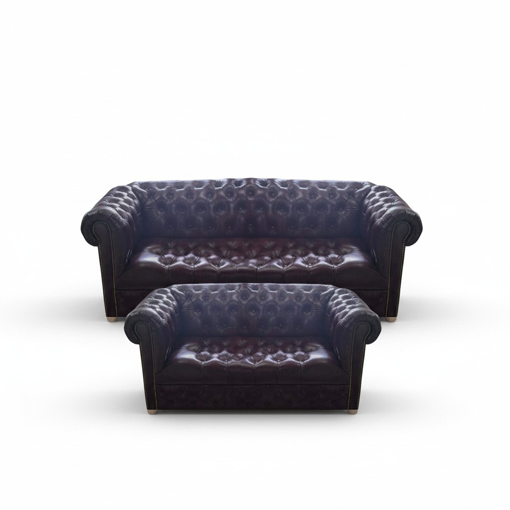 Polstermöbel Braun Polster Leder Wohnzimmer Sofas Set Luxus Einrichtung