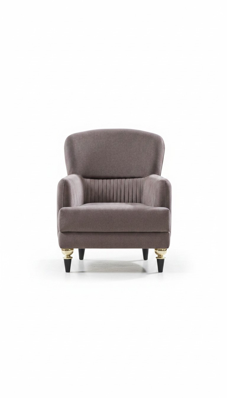 Polstermöbel Sessel Grau Luxus Modern Sitz Polstersessel Wohnzimmer