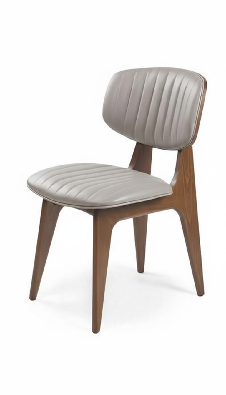 Polsterstuhl Moderne Design Textil Lehnstuhl Beige Esszimmer Luxus Möbel