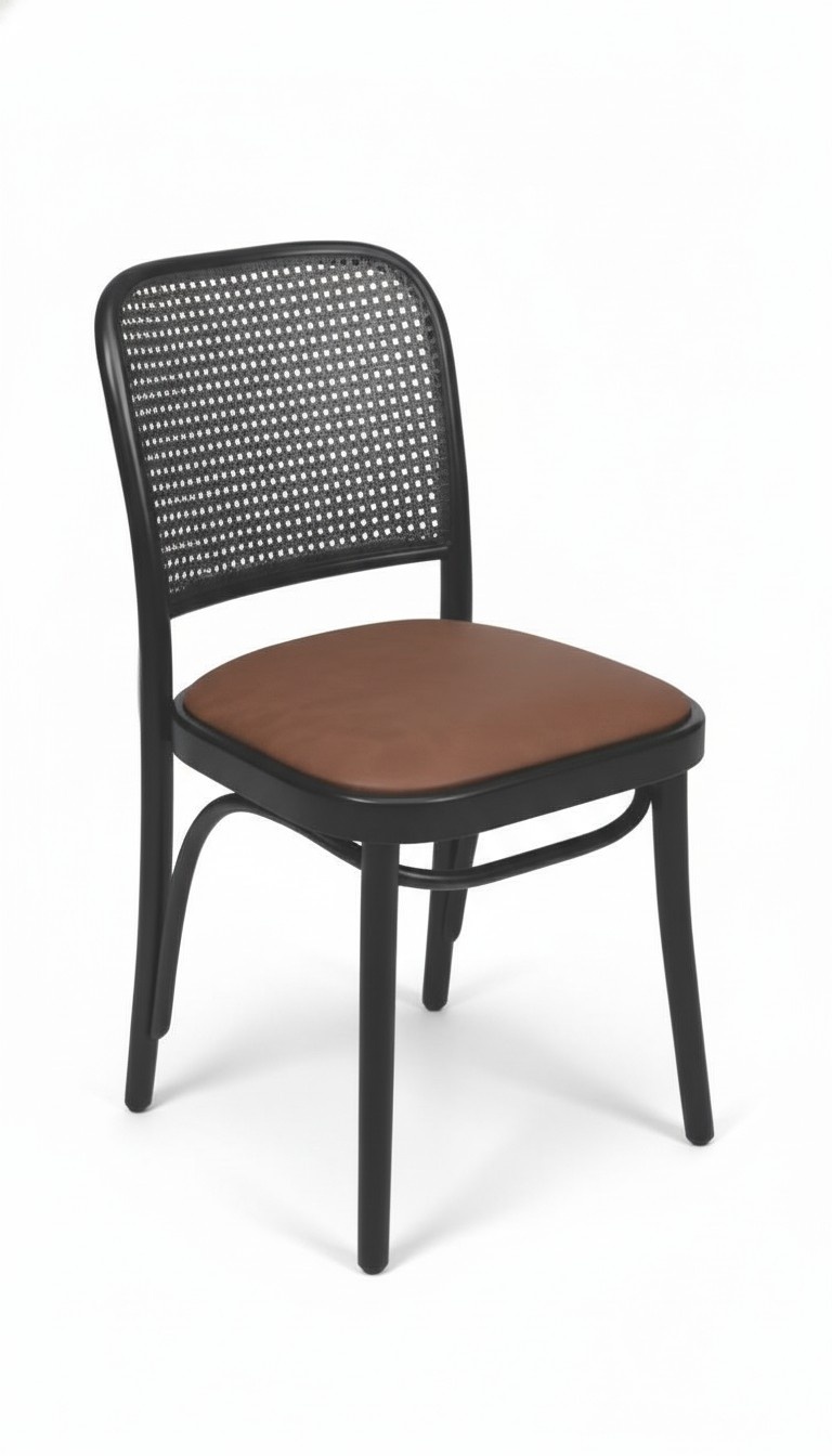 Polsterstuhl Moderne Design Textil Braun Lehnstuhl Armlehne Esszimmer Möbel