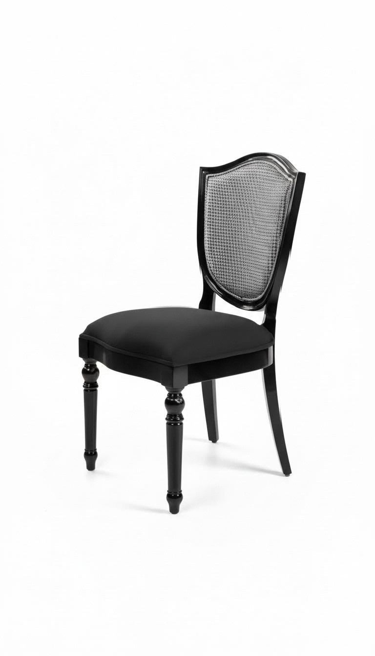 Polsterstuhl Moderne Design Textil Stuhl Schwarz Esszimmer Luxus Möbel