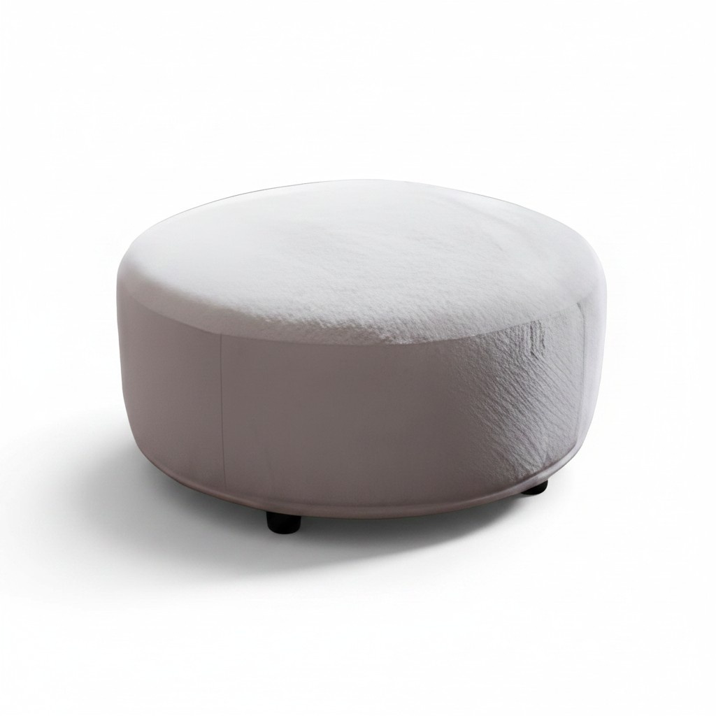Pouf Hocker Runder Fußhocker Komfort Beistellhocker Polsterhocker Sitzhocker