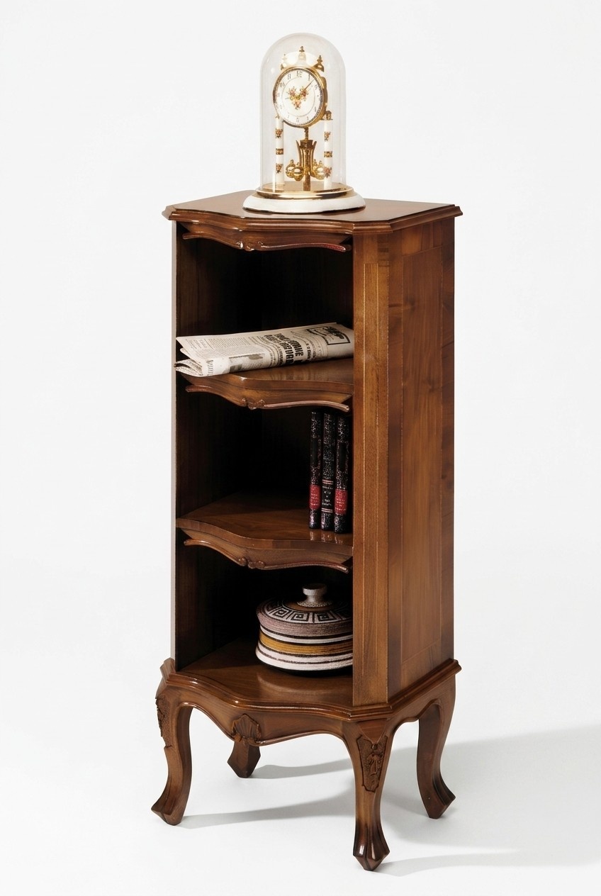 Regal Bücherregal Holz Schränke Design Barock Stil Vitrine Bar Schrank Massiv