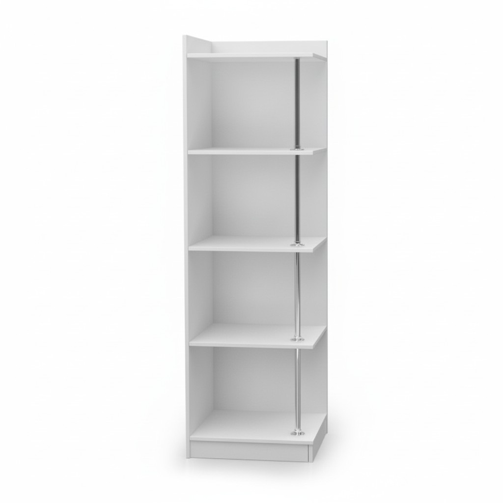 Regal Bücherschrank Eckschrank Schrank Holz für Kinderzimmer Jugendzimmer Weiß