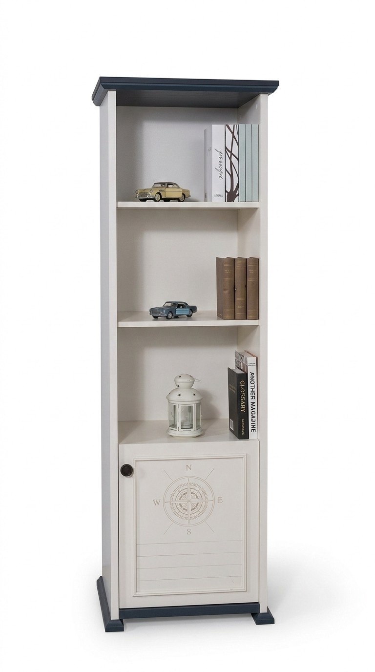 Regal Schrank Bücherschrank für Kinderzimmer Jugendzimmer Weiß Neu