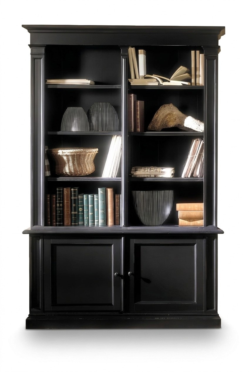 Regal Trennwand Regale Sideboard Vitrine Holz Luxus Italienische Möbel Massiv