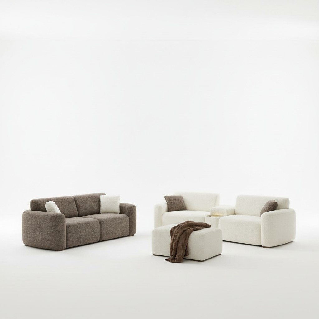 Relaxgarnitur Sofa-Set Sofagarnitur Lounge Polster Sitzgruppe Sofa Couch 3tlg
