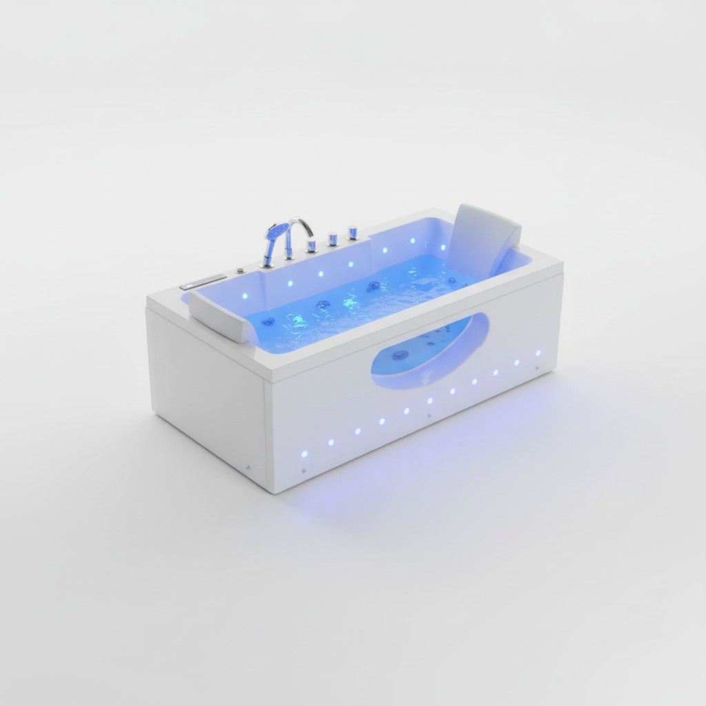 Relaxpool Sprudelbad Spa Whirlpool Hydromassagewanne Massagebad 150x84 cm