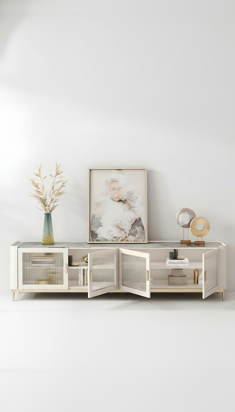 Design sideboard fernseh wand hochglanz low board kommode schrank neu