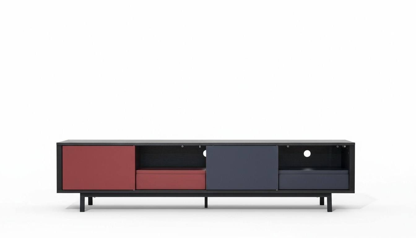 rtv design sideboard fernseh wand low board luxus kommode schrank neu