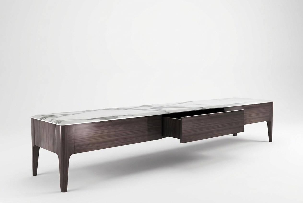 rtv design sideboard fernseh Marmor Imitat low kommode board wand luxus