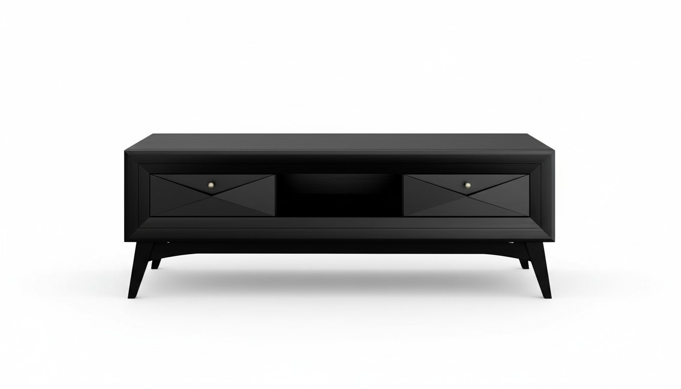 RTV Lowboard tv Ständer Sideboard Tisch Wohnzimmer Schwarz Design