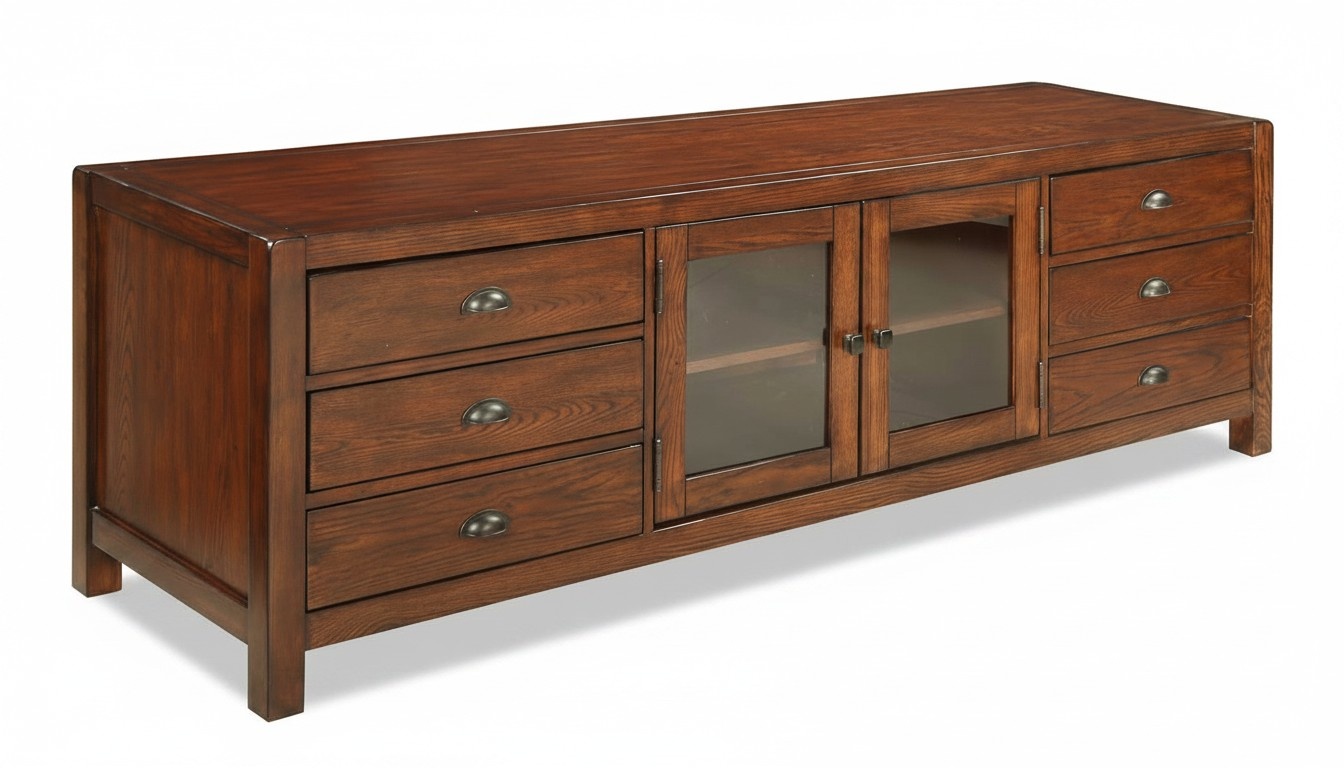 rtv Sideboard Holz Schrank Regal Kommoden Low Board 196cm Wohnzimmer Kommode neu
