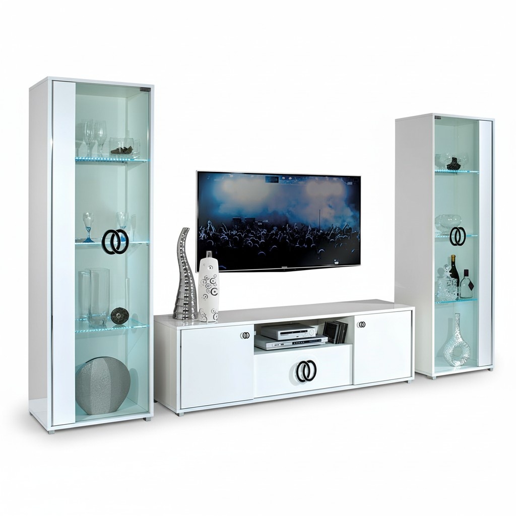 rtv tv Sideboard Tisch Fernseh Schrank Tisch Design Neu Weiß 160 cm Modern Neu