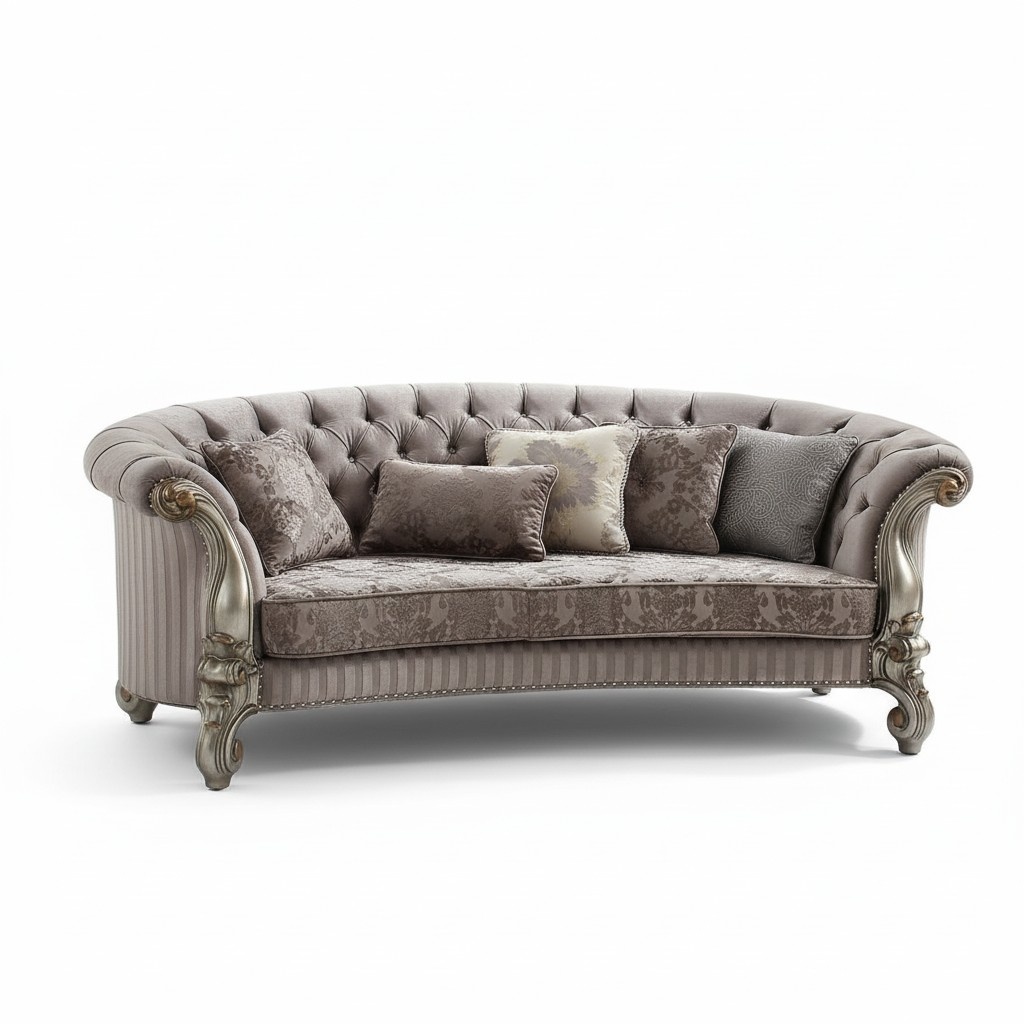 Rund Sofa Wohn Möbel Stoff Sofas Couchen Polster Sitz Runde Landschaft Eck Neu