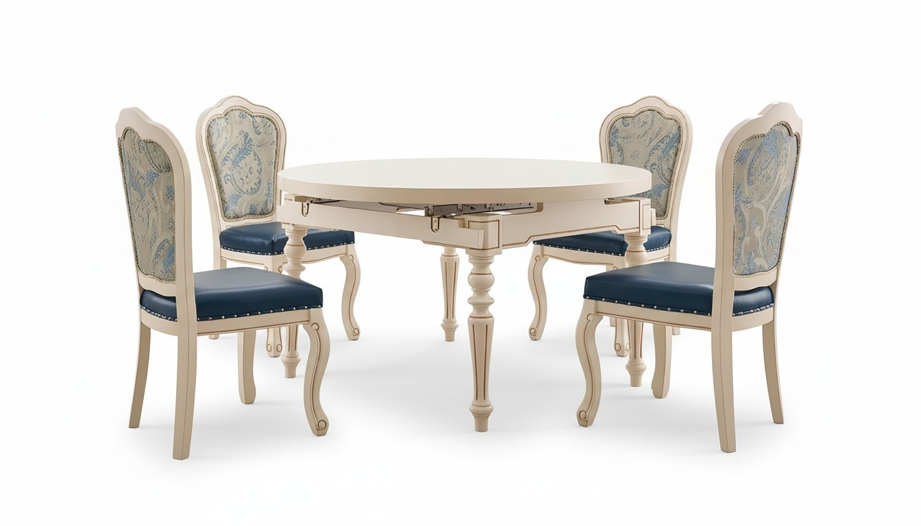 Runder Barock Esstisch Tisch Klassische Esstische Möbel Tische Holz Möbel Neu