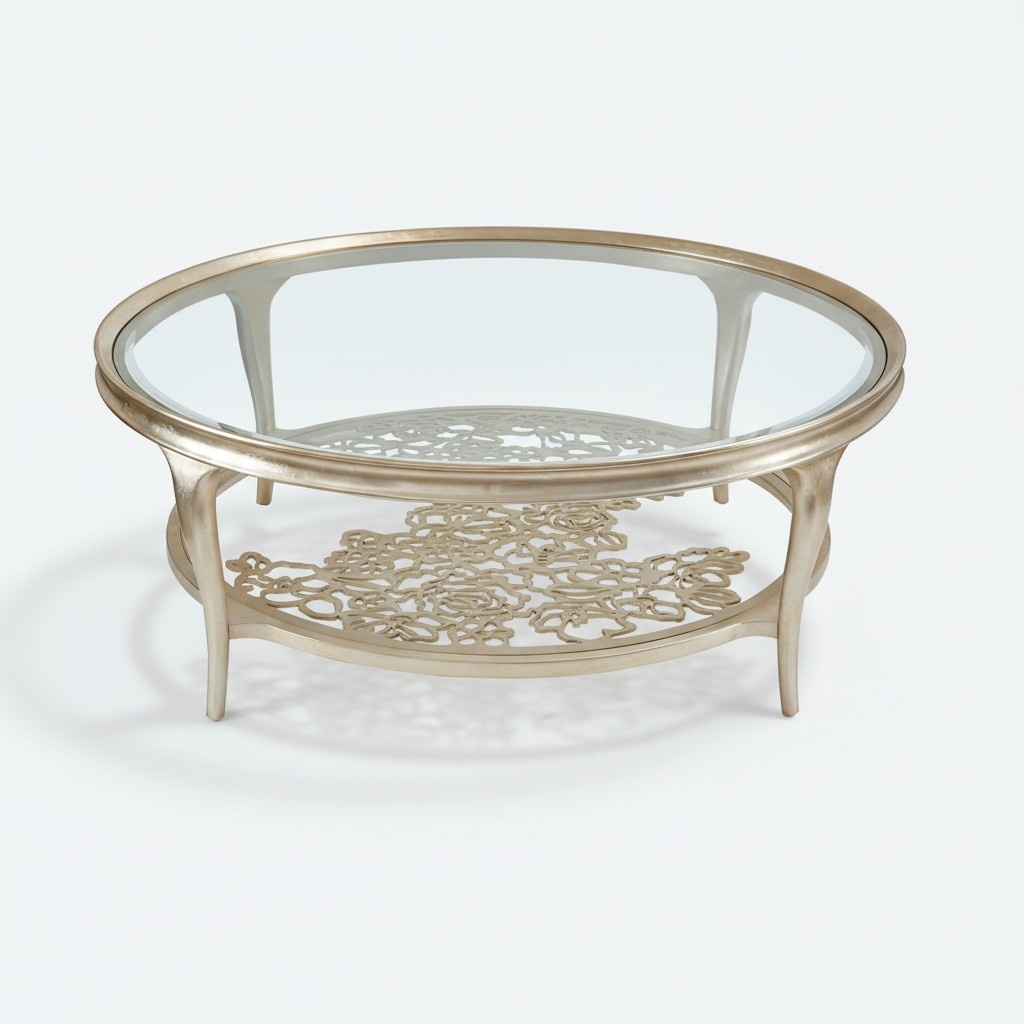 Runder Design Couchtisch Designertisch Wohnzimmer Moderner Beistelltisch Neu