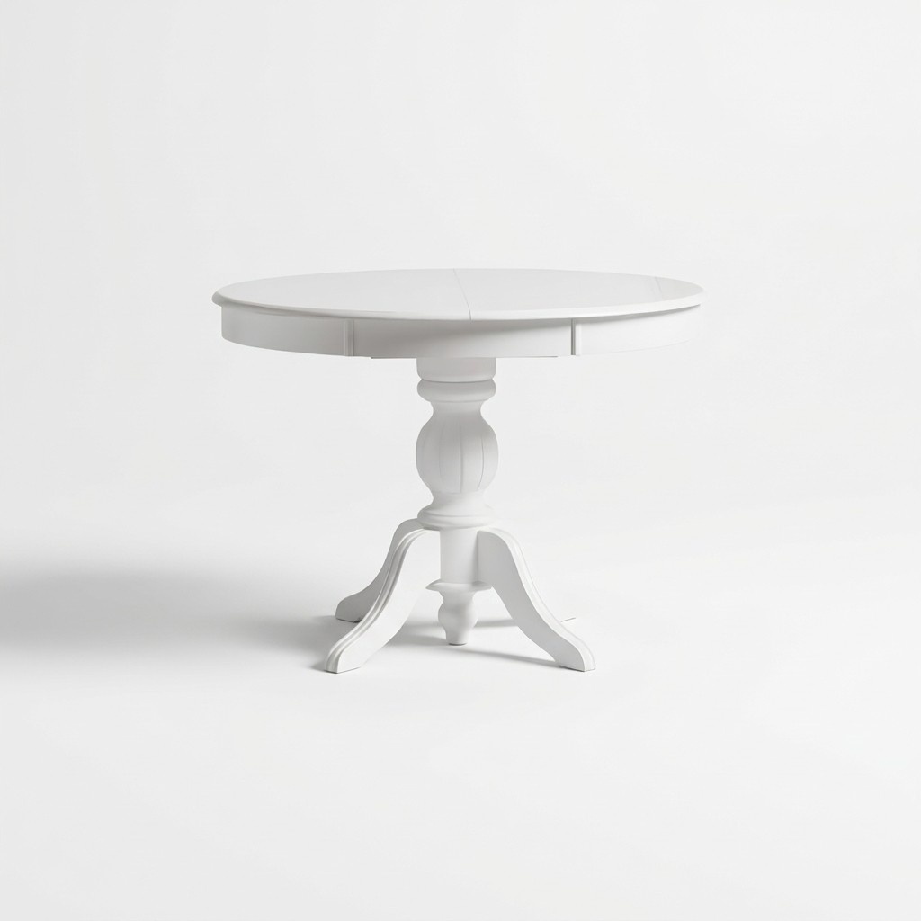 Runder Esstisch Ausziehbar Esszimmertisch Holztisch Tisch Weiß