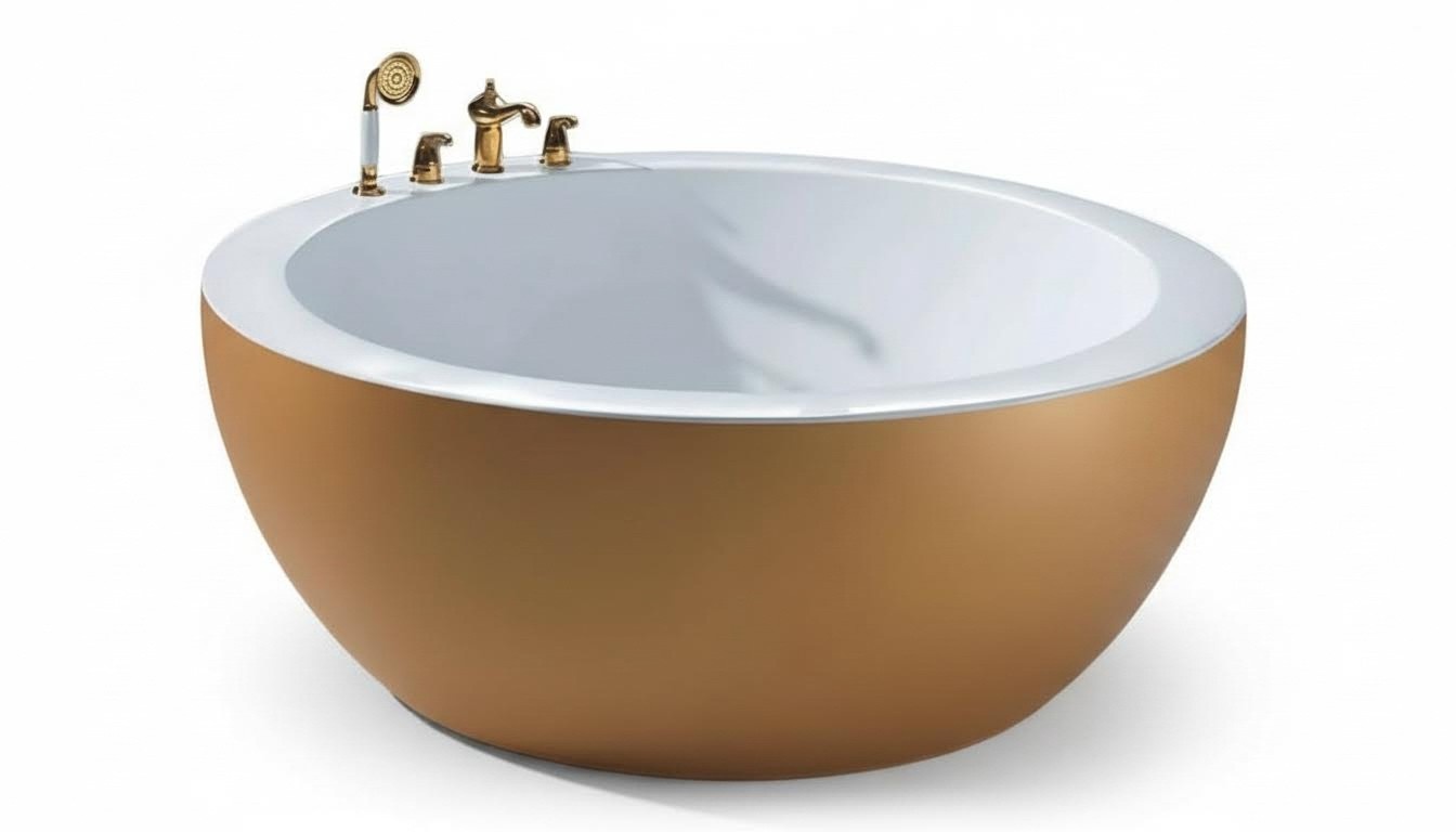 Rundwanne Design-Badewanne Acrylwanne Komfortwanne Relaxwanne 160x160 cm