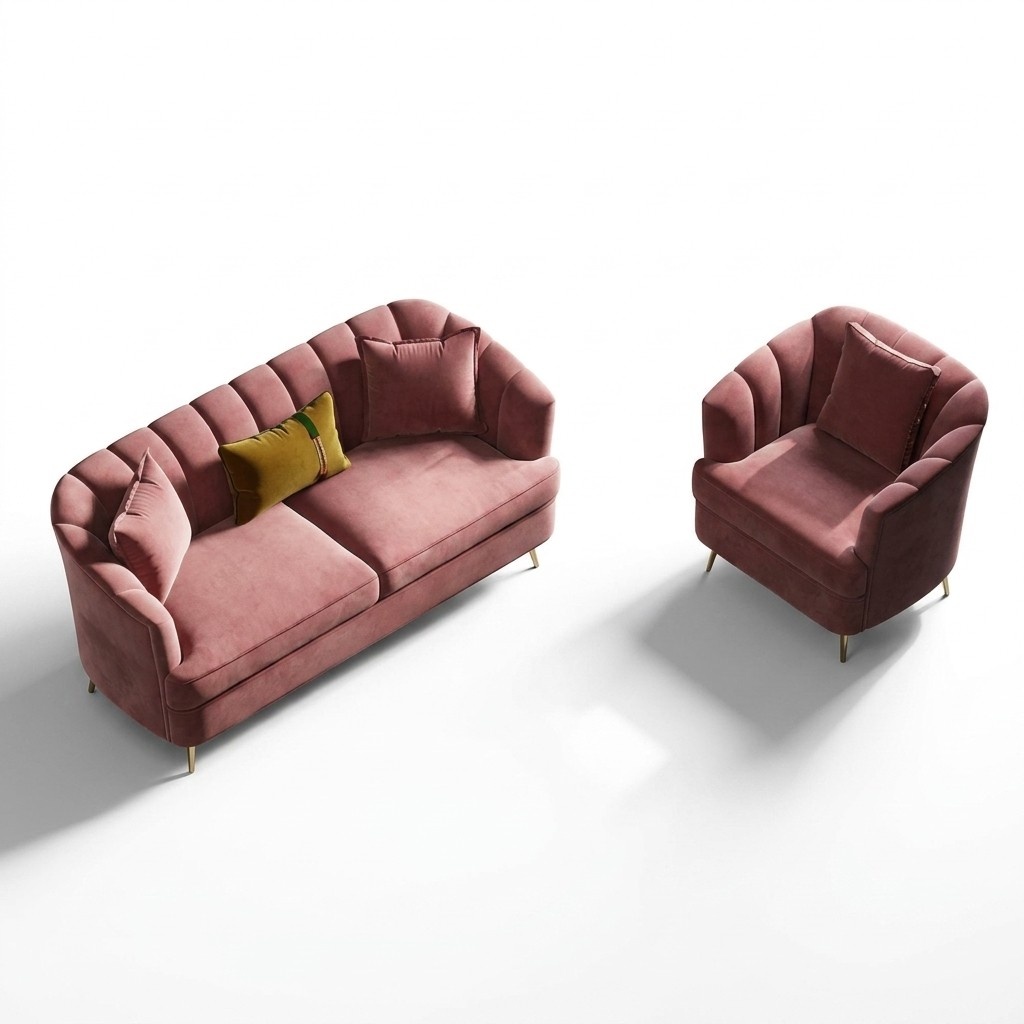 Samt Wohnlandschaft Relax Sitz Design Couch Lounge Sofas Textil Sofa 3 Sitzer