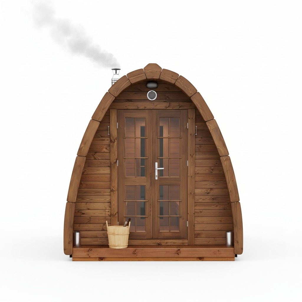 Sauna Holz Außensauna Gartensauna Saunas Finnische Ofen Saunahaus 240x590cm