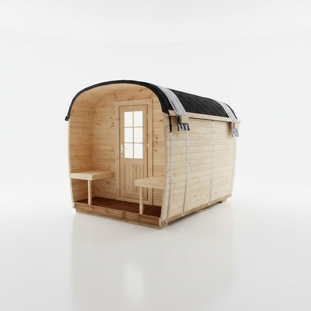 Sauna Holz Trockensauna Garten Holzsauna Outdoor Saunas 300x230x270