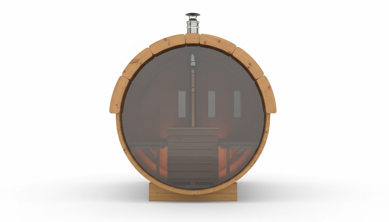 Sauna Saunafass Gartensauna Außensauna Holzsauna 6-8 Personen 4,0 m