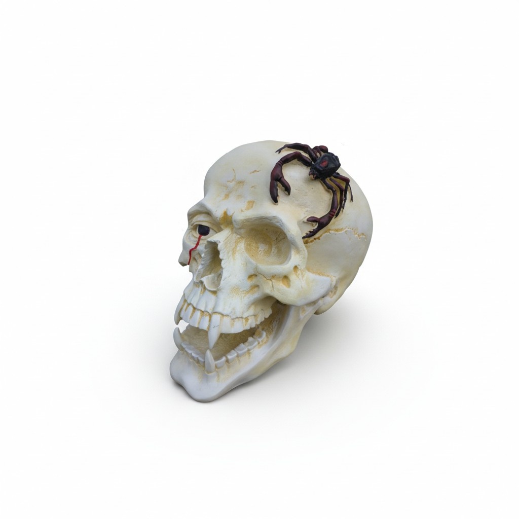 Schädel Kopf Skorpion Figur Statue Skulptur 44 cm Figuren Statuen Skulpturen